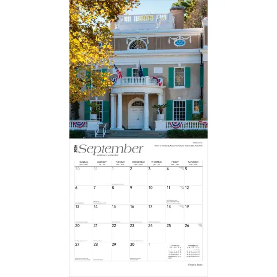 Empire State | New York Places | 2026 12 x 24 Inch (Hanging) Monthly Square Wall Calendar | Plastic-Free {4}