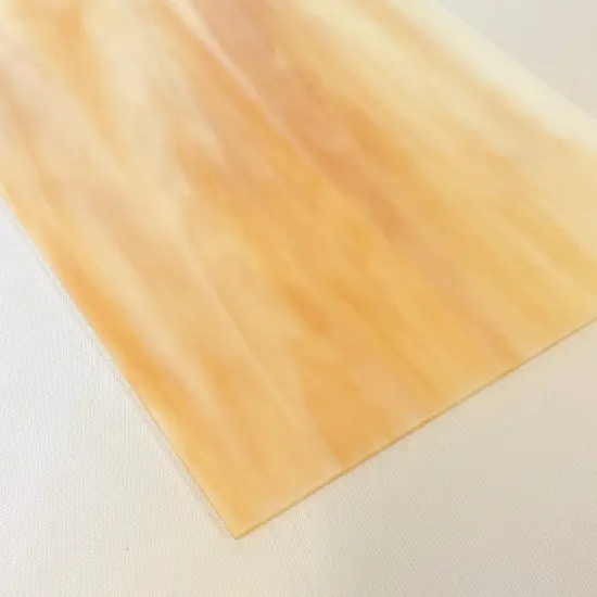 Wissmach Stained Glass Sheet : Light Amber, Wisspy Opal {4}
