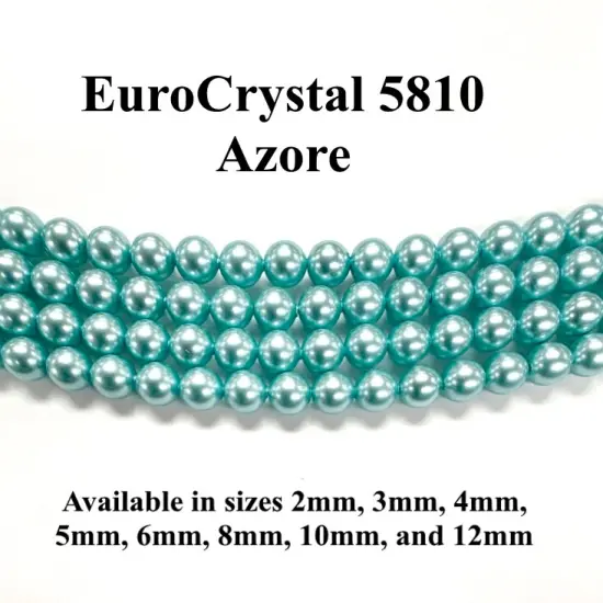 Azore EuroCrystal 5810 Round Pearls - 2mm, 3mm, 4mm, 5mm, 6mm, 8mm, 10mm, and 12mm - Strands - Made in Austria {1}