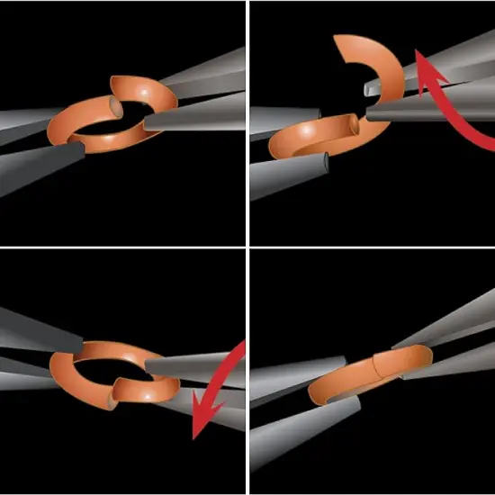 The Beadsmith Open Jump Rings &ndash; Wire Thickness, Findings for Making Keychains, Charms, Chain Mail and Body Jewelry Gold/5mm - 19 gauge {6}