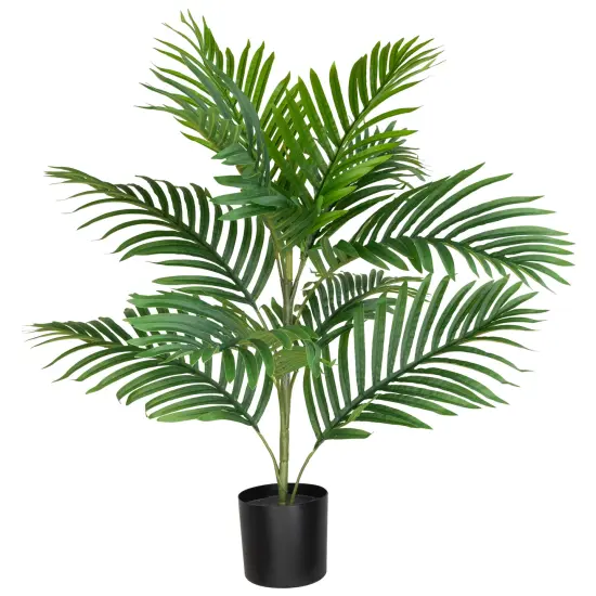 Northlight Potted Artificial Areca Palm Plant - 23.5" Green {3}