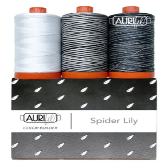 Aurifil Spider Lily Color Builder Thread Set by Aurifil | (3 50wt Cotton Large Spools.) {1}