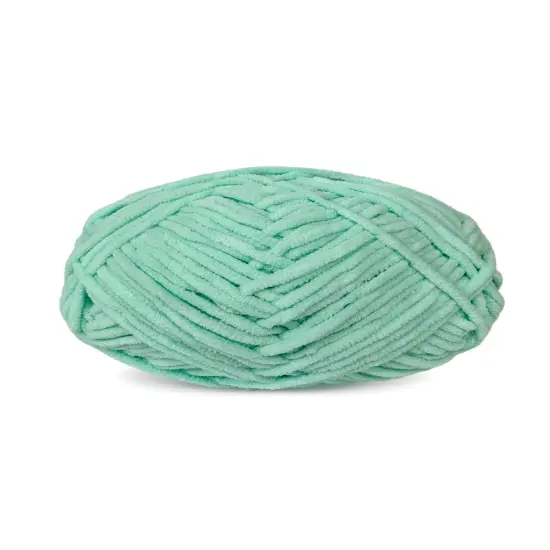 Craftytop&trade; Bulky Velvet Yarn #5 for Knitting & Crochet (Butterfly Mint) {2}