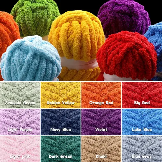 8 Pcs Chunky Yarn for Crocheting (Camel Color) {5}