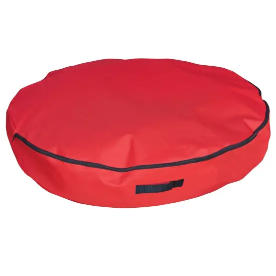 Simple Living 48" Premium Red Christmas Wreath Storage Bag {4}