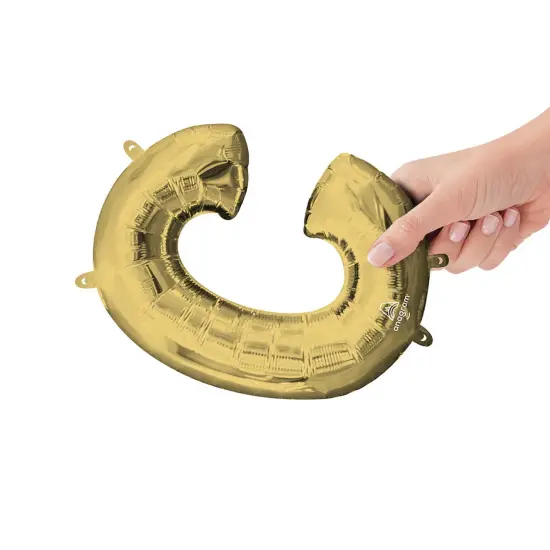 Anagram&reg; 16 Inch Letter C White Gold Air Fill Only {2}