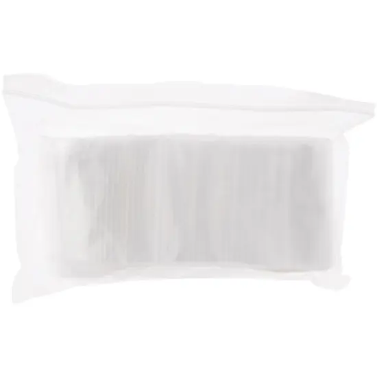 Plymor 2" x 6" (Pack of 100), 2 Mil White-Block Zipper Reclosable Plastic Bags {3}