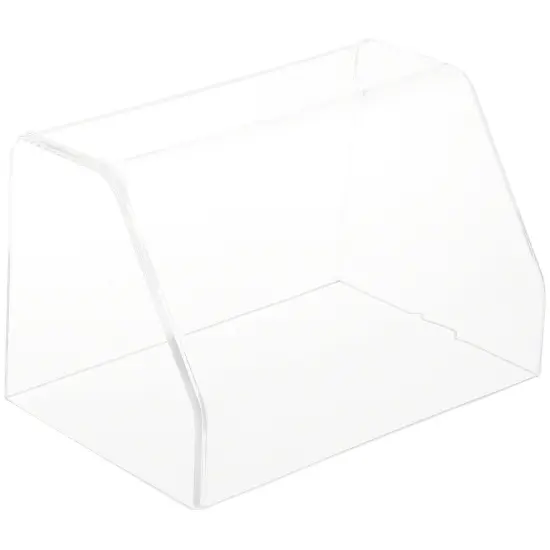 Plymor Clear Acrylic Slanted Front Display Case with No Base, 6" W x 4" D x 4" H {1}