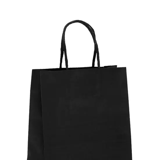 Compact Bright Matte Shopping Bag with White Interior 6" x 3 1/4" x 8 3/8" {3}