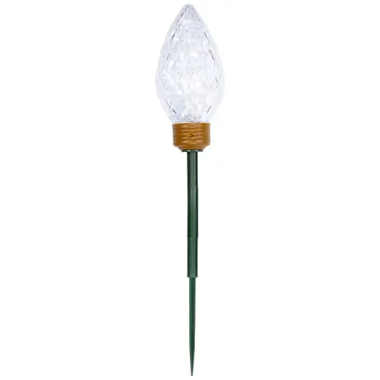 Northlight LED Lighted C9 Style Christmas Pathway Lawn Stakes - 3 ft - Clear - 3-Count {5}
