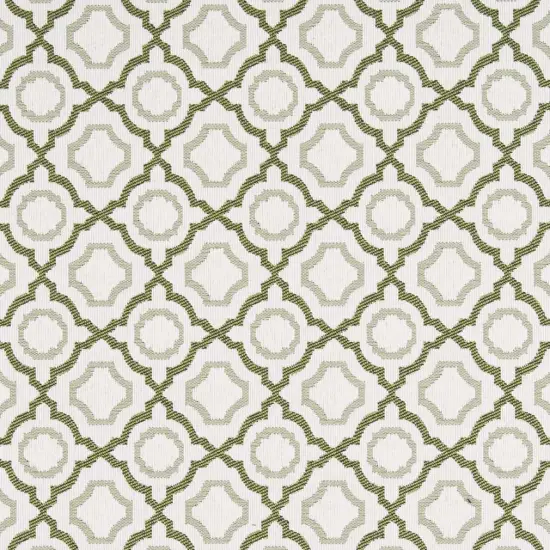 Avocado - Green Abstract & Geometric Upholstery Fabric 54 Inches" {1}