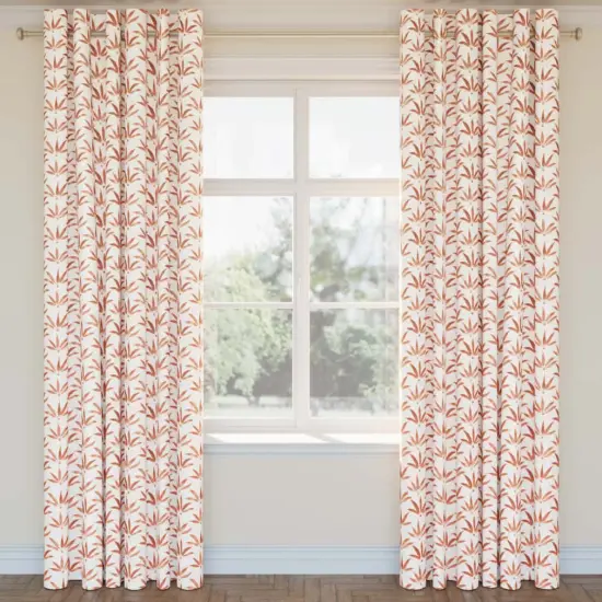 Upholstery Fabric - Orange & Rust Leaves Upholstery Fabric 54 Inches" {2}