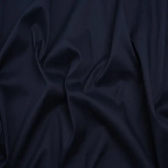 1 Yard Navy Blue Silky Stretch Cotton Blend Poplin Cotton 42 Inch Wide {2}