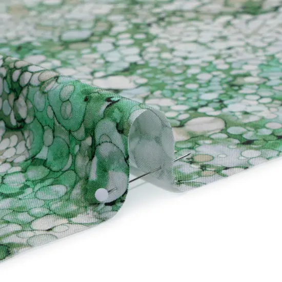 1 Yard Northcott Woodland Moss Bubbles Printed Quilting Cotton Fabric 43 Inches Width {2}