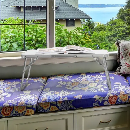 Large Desktop Foldable Table for Portable Workspace {5}