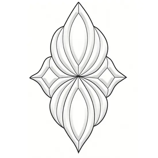 7" x 11-3/4" Exquisite Clear Glass Bevel Cluster EC548 {1}