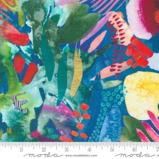 Coming Up Roses Sapphire First Sight Geometric 44"/45" Fabric Per Yard {1}