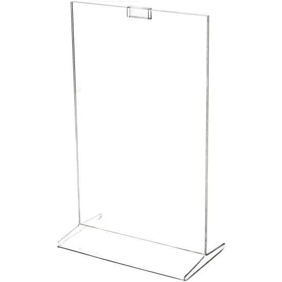 Plymor Clear Acrylic Sign Display / Literature Holder (Top-Load), 7" W x 11" H {1}