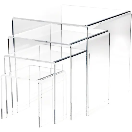 Plymor Clear Acrylic Square Display Risers {1}