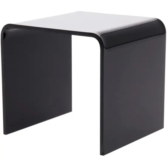 Plymor Black Acrylic Square Display Riser, 3" H x 3" W x 3" D (1/8" thick) {1}
