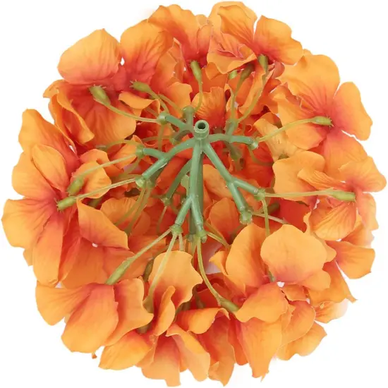 Silk Hydrangea Heads Artificial Flowers {3}