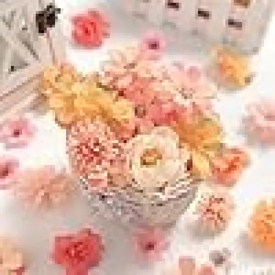 Flower Heads Fake Peony Daisy Rose Flowers {2}