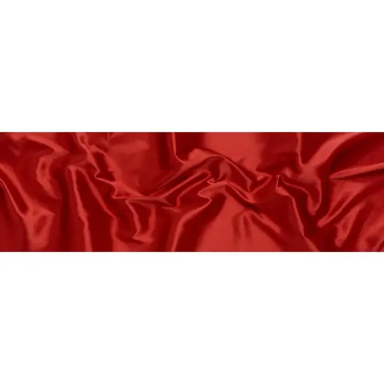 1 Yard Red Polyester Cotton Zibeline Fabric Solid 60 inch Width {2}