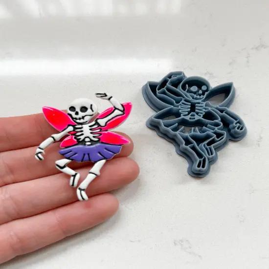 DANCING SKELETON FAIRY | HALLOWEEN 2025 | CLAY CUTTERS {3}