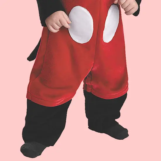 Infant Mickey Mouse Costume Jumpsuit with Tail and Headpiece {4}