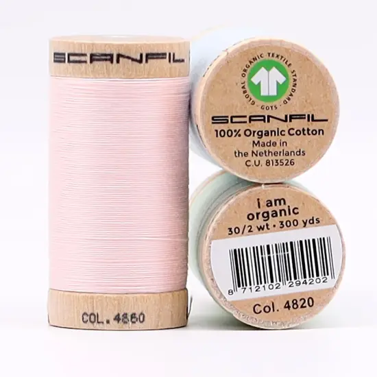 30wt Organic Pima Cotton Thread Trio Set 3ct Baby Pastels 300 Yards Spools {2}