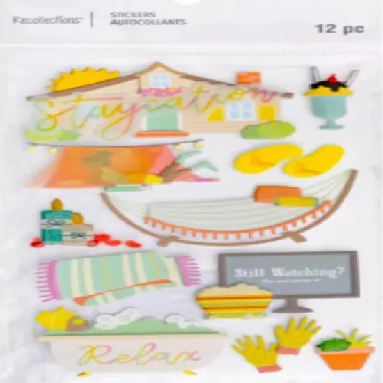 Recollections Staycation Dimensional Stickers {1}