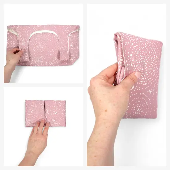 Crosscut Sewing Co.&reg; Foldable Shopping Bag Sewing Kit - Beginner Sewing Project Kit Rose spiral {5}