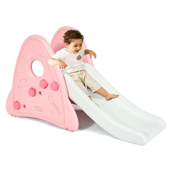 Freestanding Baby Slide Indoor First Play Climber Slide Set for Boys Girls Blue {7}