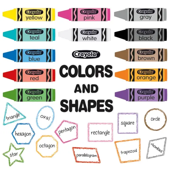 Crayola&reg; Colors & Shapes Bulletin Board Set {1}