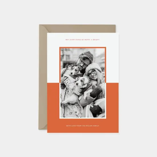 Color Block Holiday Photo Card {1}