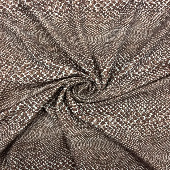 1 Yard Snake Print Spandex Fabric Swimwear Dancewear Leggings 58/60 Inches Wide {1}
