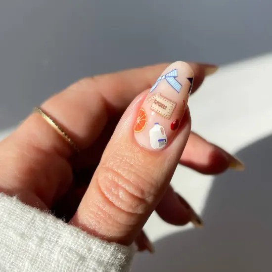 TINY FOOD NAIL ART STICKERS {3}