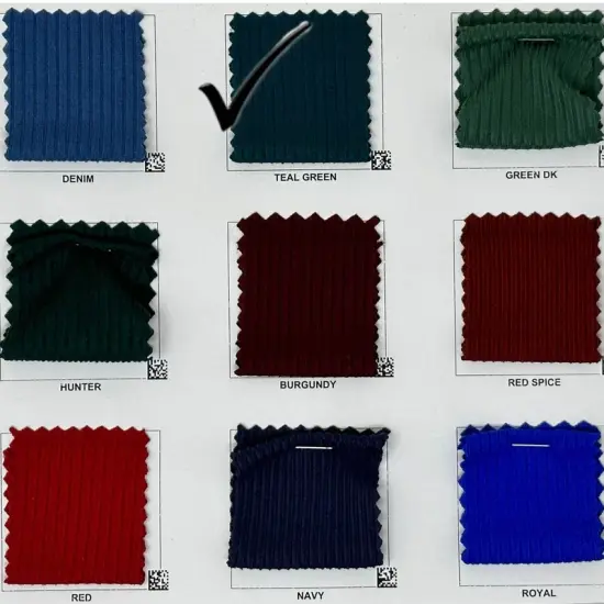 1 Yard 4x2 Brushed Rib Knit Solid Fabric Soft Lightweight Stretch Material for Clothing, 58&ndash;60 Inches width Thrush {7}