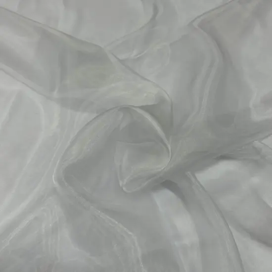 1 Yard Crinkle Barbie Organza Fabric Sheer, Crisp & Elegant for Decor Events & Crafts White {1}