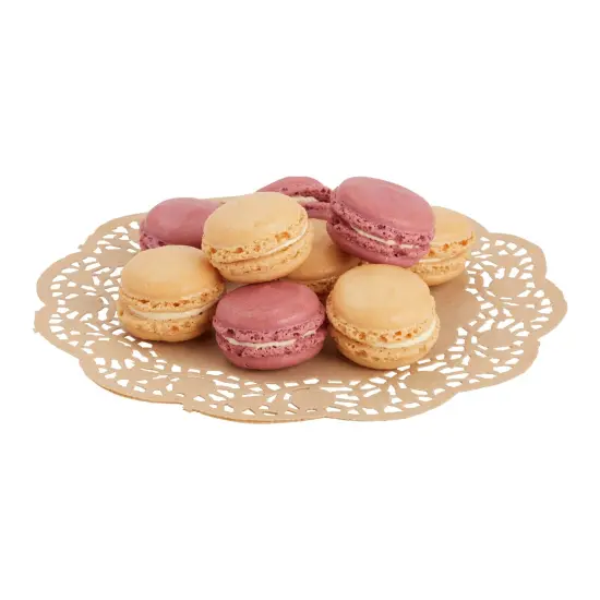 9 Inch Brown Kraft Paper Doilies for Crafts, Dinner Plates, Scrapbooking, Cakes (250 Pack) {5}