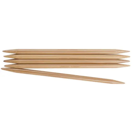 ChiaoGoo Double Point Dark Patina Bamboo Knitting Needles 6" 5/Pkg - Sizes US 1 - 11 (2.25mm - 8mm) {3}