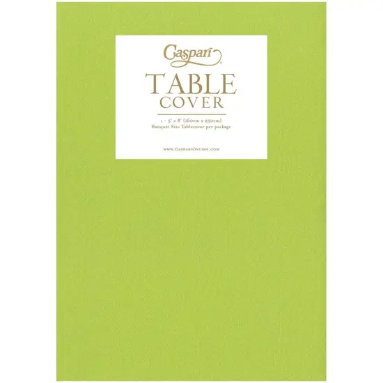 LIME GREEN LINEN LIKE TABLE COVER {1}