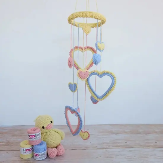 DIY Crochet Kit by HoookedMobile with Hearts Honolulu Popcorn PAK298-400 {3}