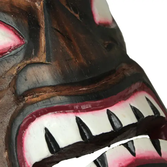 Zeckos Tiki Face Wall Masks &ndash; Hand-Carved 40&rdquo; Decor for Tiki Bars, Gardens {4}