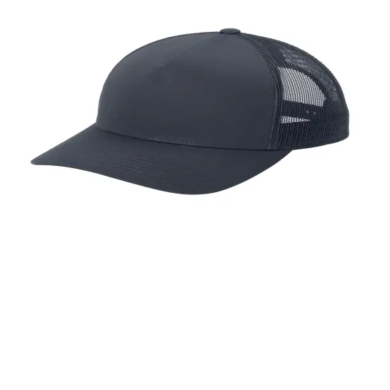 Sport-Tek&reg; YP Classics Retro Trucker 5-Panel Cap Black/ White {4}