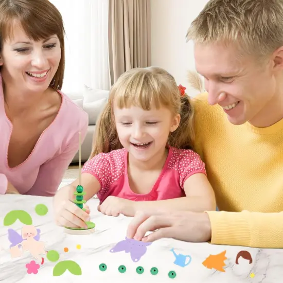 Craft Kit Set for Preschool Kids, Educational Felt & Wood Flower Fairy Kit for Ages 3 4 5 6 7 8, Easy DIY Activity for Boys & Girls, Pack of 6 {4}