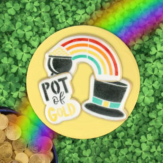 Pot of Gold 3 Piece Cookie Stencil Bundle {3}