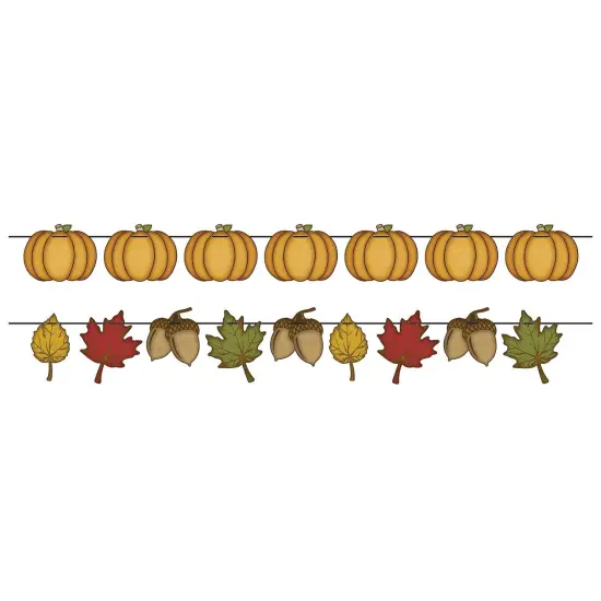 12 Pack Bulk Thanksgiving Rustic Fall Streamer Set {1}