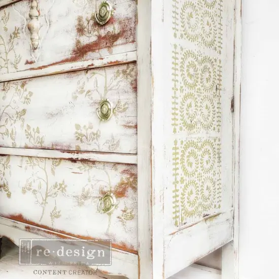 Redesign Decor Stencils&reg; 9x13.5 - Elegant Vine - 9inx13.5in, 0.8mm thickness plastic  {2}