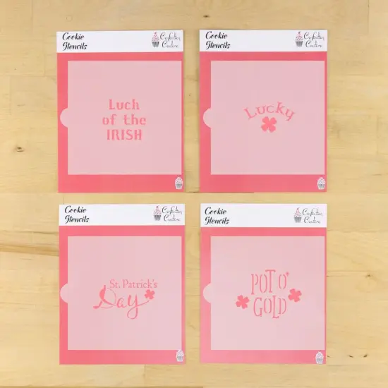 St. Patrick's Day4 Piece Cookie Stencil Bundle {1}